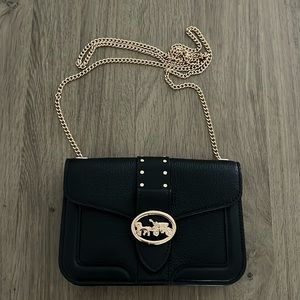 Coach bag black leather